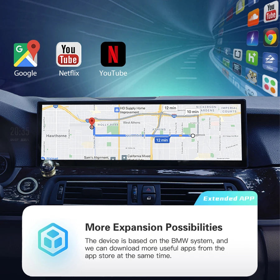 14.9inch New OEM Design Car Stereo Multimedia For BMW X6 X5 Series F15 F16 2014-2019 2560*720 IN-CELL IPS Screen 8+256G Carplay