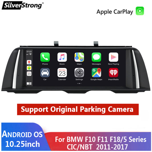 Free Shipping 10.25 Inch Android 13 Car DVD for F10 F11 2010-2016 CIC NBT Auto Radio BT GPS Navigation Multimedia Mirrorlink Carplay
