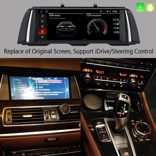 Free Shipping 10.25 Inch Android 13 Car DVD for F10 F11 2010-2016 CIC NBT Auto Radio BT GPS Navigation Multimedia Mirrorlink Carplay