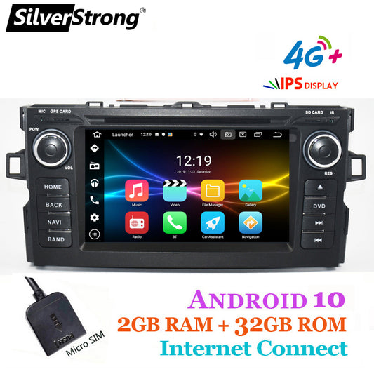 Special Discount Free Shipping 4G,Carplay,AURIS Car Radio,Android 10.0,2DIN Auto GPS,for TOYOTA E150,Radio DVD,Navi,4G sim Modem,Wifi,Bluetooth