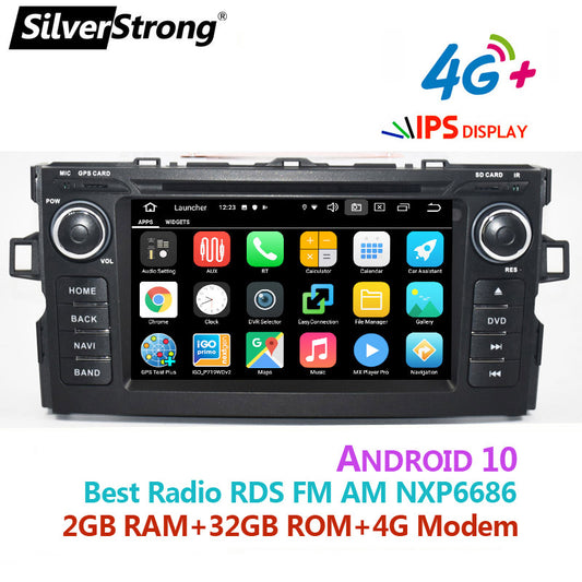 Special Discount Free Shipping 4G,Carplay,AURIS Car Radio,Android 10.0,2DIN Auto GPS,for TOYOTA E150,Radio DVD,Navi,4G sim Modem,Wifi,Bluetooth